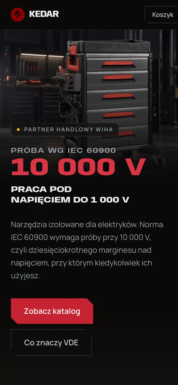 Strona KEDAR: sklep połączony z Allegro